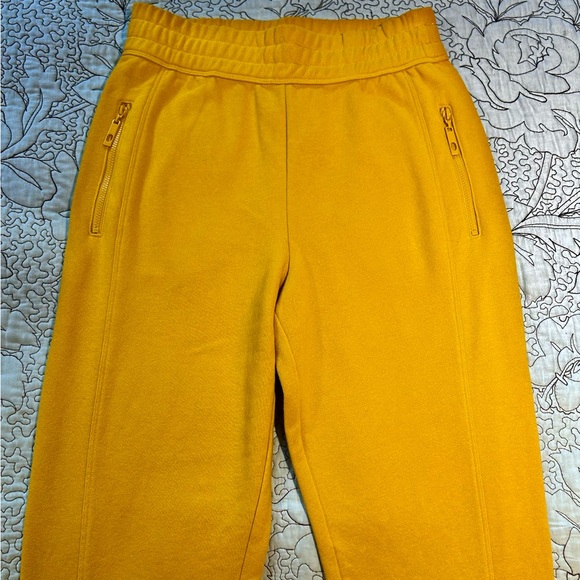 Fabletics Zip Front Pocket Sweat Pants/Joggers in Bright Yellow Sz XS - Picture 4 of 12